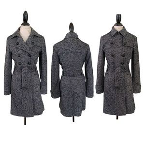 Banana Republic Herring Bone Trench Pea Coat